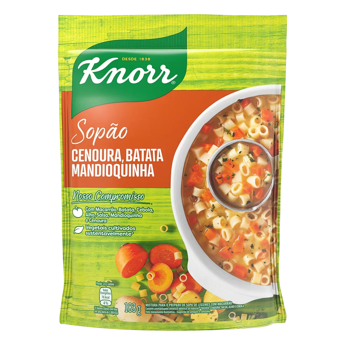 Knorr Sopão Cenoura, Batata e Mandioquinha (183g)